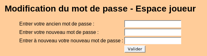 Image - Modification du mot de passe